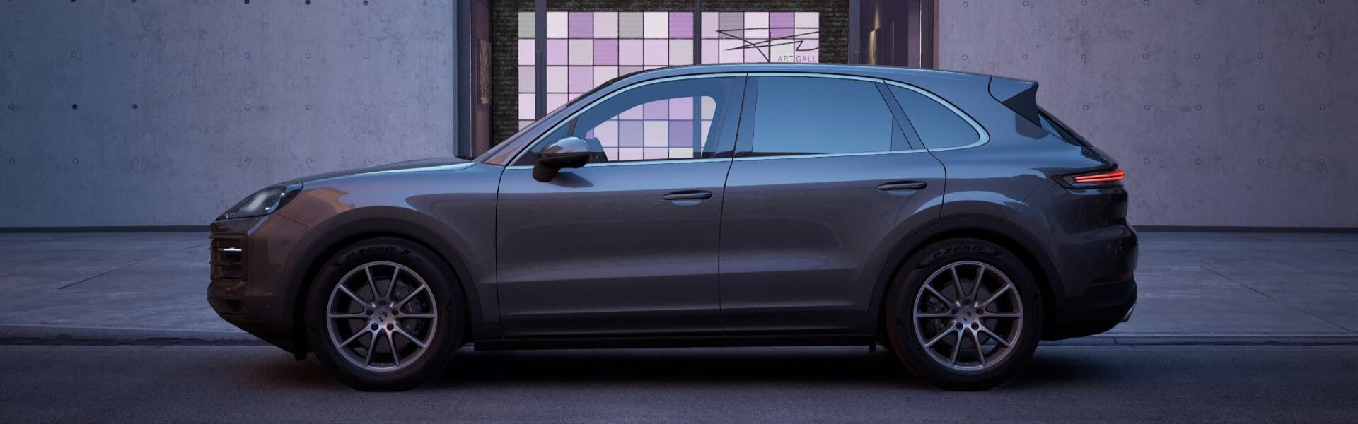 2026 Porsche Cayenne Parked In Front Of An Art Gallery For Sale